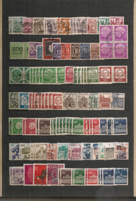 Germania.Lot peste 1.600 buc. timbre stampilate+BONUS clasorul foto