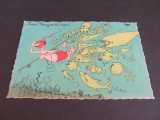 Carte Poștală Umoristică Franța 1958 &ndash; &quot;Rien! Toujours rien!&quot;, Ilustrație A. Dubout, Franta, Necirculata, Printata