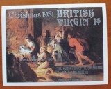 BRITIS VIRGIV ISL.-PICTURA de RUBENS -CRACIUN 1981--COLITA-MNH--nestampilat-vezi-Scan