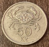 C50 - Moneda foarte veche - Islanda - 50 coroane / kronur - 1987