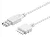 Cablu de date si incarcare USB 1.2m Apple iPhone 4S iPad 1-2-3 alb, Generic