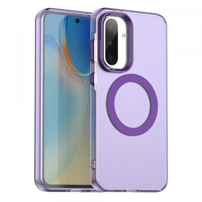 Husa MagSafe pentru Samsung Galaxy A56 A566, Techsuit, CandyCase, Mov foto