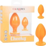 Set Dopuri Anale CalExotics Cheeky 2 Anal Plugs - Orange