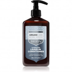 Arganicare Biotin Leave-In Conditioner balsam (nu necesita clatire) pentru păr uscat și deteriorat 400 ml