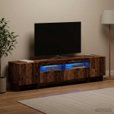 Cumpara ieftin Dulap TV LED cu 5 piese Lemn vechi Lemn prelucrat