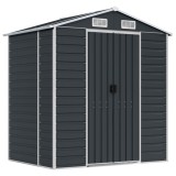 Cumpara ieftin Sopron de gradina, antracit, 191x130x198 cm, otel galvanizat