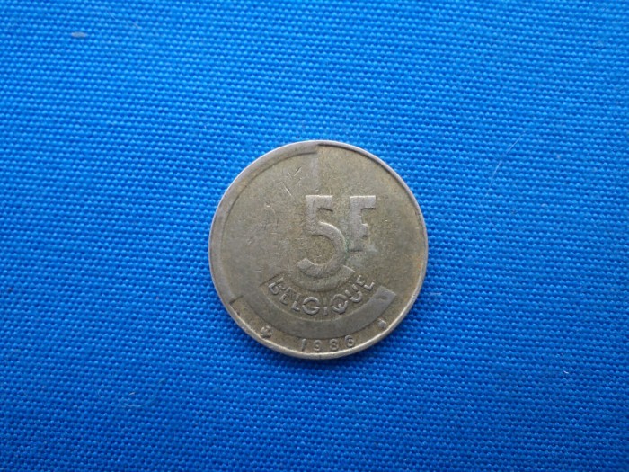 5 FRANCI 1986 /BELGIA