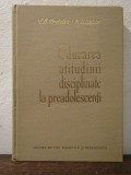 Educarea atitudinii disciplinate la preadolescenti