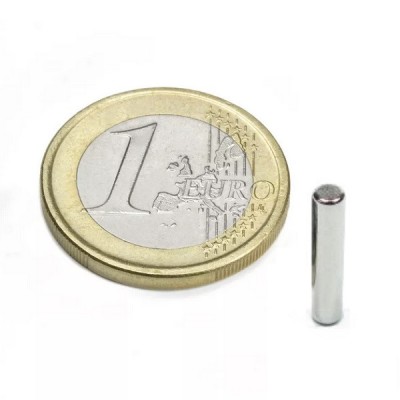 Magnet neodim cilindru &amp;Oslash;3&amp;amp;#215;15 mm, putere 650 g, N40 foto