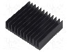 Radiator extrudat, aluminiu, 50mm x 59.69mm, neagra, FISCHER ELEKTRONIK - SK 630 50 SA