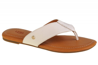 Papuci flip-flop UGG W Carey Flip 1142177-JSM alb foto