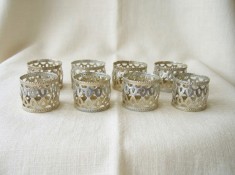 Set inele servetel, placat argint, colectie, cadou, vintage