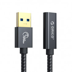 Cablu extensie Orico ACF31-10 USB3.1 GEN2 Type-A Male , Type-C Female 1m negru