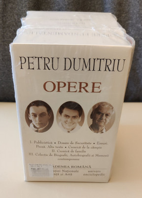 Petru Dumitriu - Opere - 3 volume (Academia Rom&amp;acirc;nă) sigilat / &amp;icirc;n țiplă foto