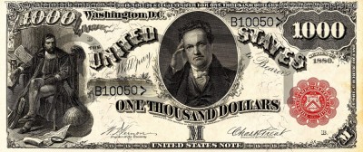 1000 dolari 1880 Reproducere Bancnota USD foto