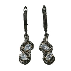 Cercei bijuterie din argint 925 cu topaz