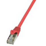 PATCH CORD FTP LOGILINK Cat5e, cupru-aluminiu, 7.5 m, rosu, AWG26, ecranat &quot;CP1084S&quot; (timbru verde 0.18 lei)