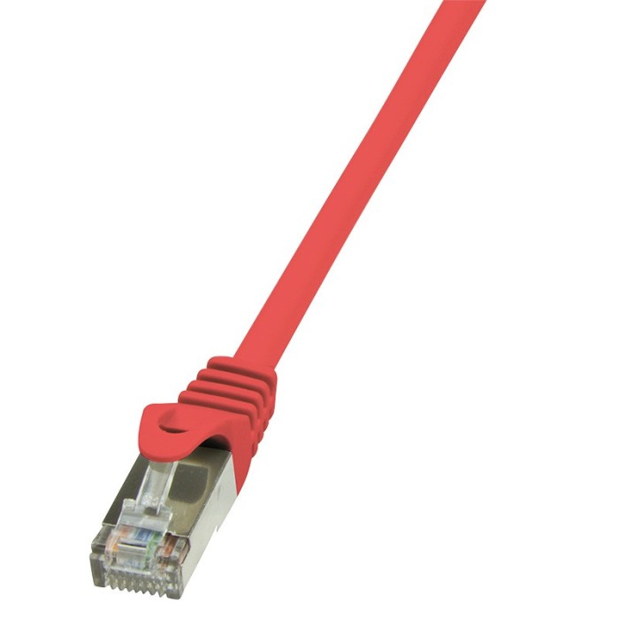 PATCH CORD FTP LOGILINK Cat5e, cupru-aluminiu, 7.5 m, rosu, AWG26, ecranat &quot;CP1084S&quot; (timbru verde 0.18 lei)