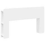 vidaXL Tablă de pat cu sertar Alb 135 x 18,5 x 80 cm Lemn prelucrat 8001201