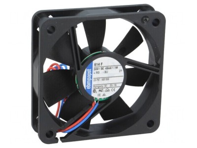 Ventilator axial 24V 60x60x15mm 29m3/h 27dBA foto