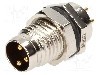 Conector M8, 3 pini, clasa etanseitate IP67, AMPHENOL - 8-03PMMP-SF7001