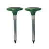 Set de 2 aparate antidaunatori, cartite, cu incarcare solara, fixare in pamant cu tarus, verde