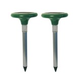 Set de 2 aparate antidaunatori, cartite, cu incarcare solara, fixare in pamant cu tarus, verde