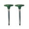 Set de 2 aparate antidaunatori, cartite, cu incarcare solara, fixare in pamant cu tarus, verde