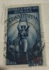 Timbre Romania Timbru Supratipar RPR Constitutia, Stampilat