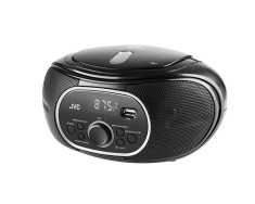 Radio cu CD JVC RD-E221B, 2 x 1.3 W RMS, FM/USB/MP3, AUX IN, iesire pentru