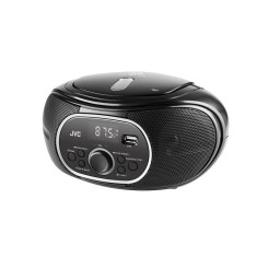 Radio cu CD JVC RD-E221B, 2 x 1.3 W RMS, FM/USB/MP3, AUX IN, iesire pentru