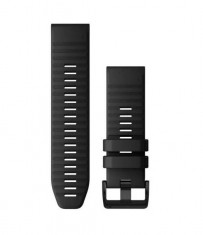 Curea smartwatch Garmin QuickFit 26mm Silicon Black pentru Garmin Fenix 6X foto