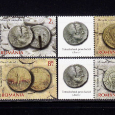 RO 2015 ,LP 2087b "Colectia BNR tezaure monetare II" ,serie + viniete mcoli, MNH