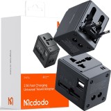Mcdodo &Icirc;ncărcător De Călătorie Adaptor Usb Eu Us Uk Au