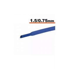 Tub termocontractibil albastru 1.5mm/ 0.75mm 0.5m