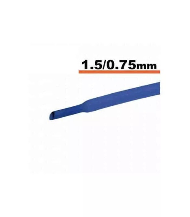 Tub termocontractibil albastru 1.5mm/ 0.75mm 0.5m