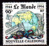 NOUA CALEDONIE 1994, Aniversari - Le Monde, serie neuzată, MNH, Nestampilat