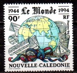 NOUA CALEDONIE 1994, Aniversari - Le Monde, serie neuzată, MNH