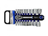 Set chei tubulare cu clichet 8-32mm 1/2&quot;, Geko G10103
