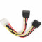 Cablu alimentare Gembird CC-SATA-PSY-0.3M, Molex - SATA x2, 30 cm
