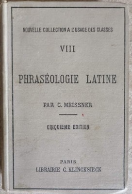 PHRASEOLOGIE LATINE-C. MEISSNER-249194 foto