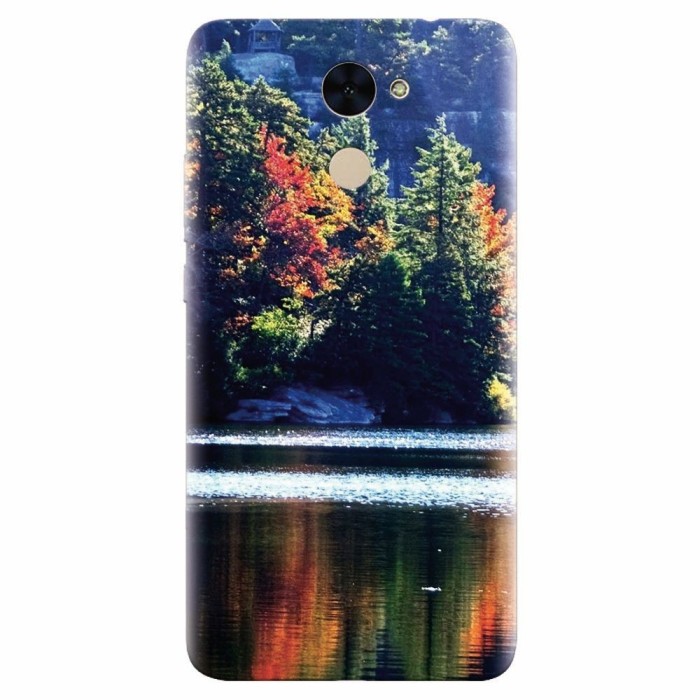 Husa silicon pentru Huawei Enjoy 7 Plus, Lake Minnewaska Autumn