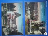 Regalitate Romania, grup doua carti postale superbe SINAIA, Circulata, Printata