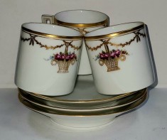 Serviciu din portelan pentru cafea, Cehoslovacia, Secol XX foto