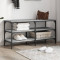 vidaXL Bancă de pantofi, gri sonoma, 100x38,5x49 cm, lemn prelucrat 839046