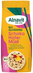 Musli cu ovaz si ciocolata fara gluten, bio, 350g Alnavit foto