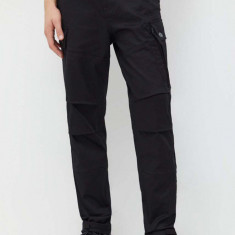 G-Star Raw pantaloni barbati, culoarea negru, cu fason cargo