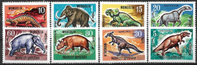 B2410 - Mongolia 1967 - Fauna 8v neuzat,perfecta stare foto