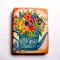 Buchet de flori in stropitoare, magnet frigider 32565