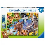 Cumpara ieftin PUZZLE PORTRET CU ANIMALE, 200 PIESE, Ravensburger